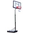 YIWA Portable Removable Basketball Circle Adjustable Height 210-260cm Black