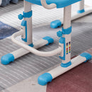 GAOMON Kids Desk Chair Set Height Adjustable Student Study Desk Home Schooling Blue