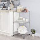 GAOMON 3-Tier Household Metal Storage Racks Adjustable Shelves Organizer