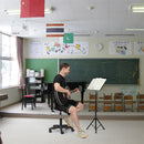 GAOMON Portable Music Stand Adjustable Lifting Height Folding Metal Music Holder