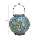 GAOMON 600mAh Solar Lantern Lights for Hanging Table Outdoor Solar Light Blue