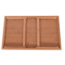 GAOMON Bamboo Tray Tea Table with Folding Legs Desk Wood Color
