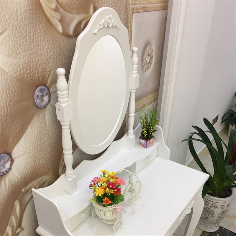GAOMON Mirror Dresser Mdf Modern Concise 4-Drawer Removable Mirror Dresser