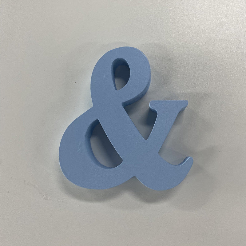 WHIZMAX 1 Set Wooden Mr And Mrs Letter Ornament Wedding Props Sky Blue