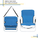 GAOMON Beach Chair Seat Chair for Outdoor Beach 48.5*44*75cm Blue