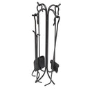 GAOMON Fireplace Stove Tools 5-in-1 Hook Bracket Black