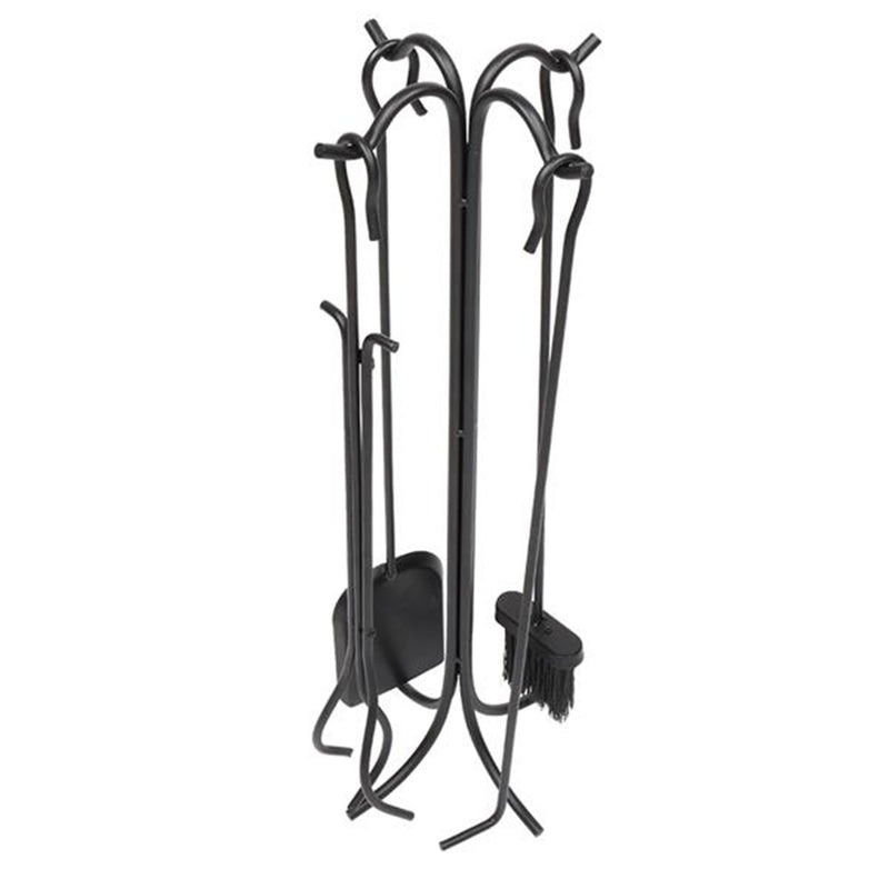 GAOMON Fireplace Stove Tools 5-in-1 Hook Bracket Black