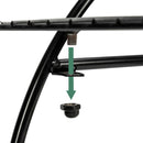 GAOMON 2-Tier Flower Pot Stand Garden Cart Design Plant Holder Black