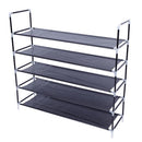 GAOMON 5-layer Shoe Rack 100cm Super Wide Extra Large Black
