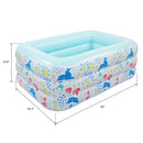 GAOMON 1 Set Inflatable Pool Three-layer Airbag Children Play Pool 150*110*60cm Blue