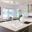 GAOMON 2 Tier Metal Dish Drainers S-Shaped Bowls Dishes Chopsticks Spoons Collection Shelf Racks