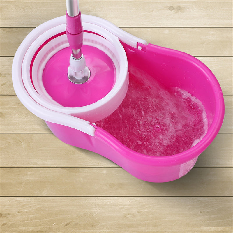 GAOMON 360 Degree Spin Mop Bucket with Wringer System Extended Mop Handle