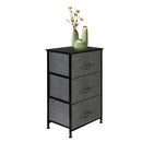 GAOMON 3-layer Home Storage Dresser Bedside Cupboard Small Standing Organizer