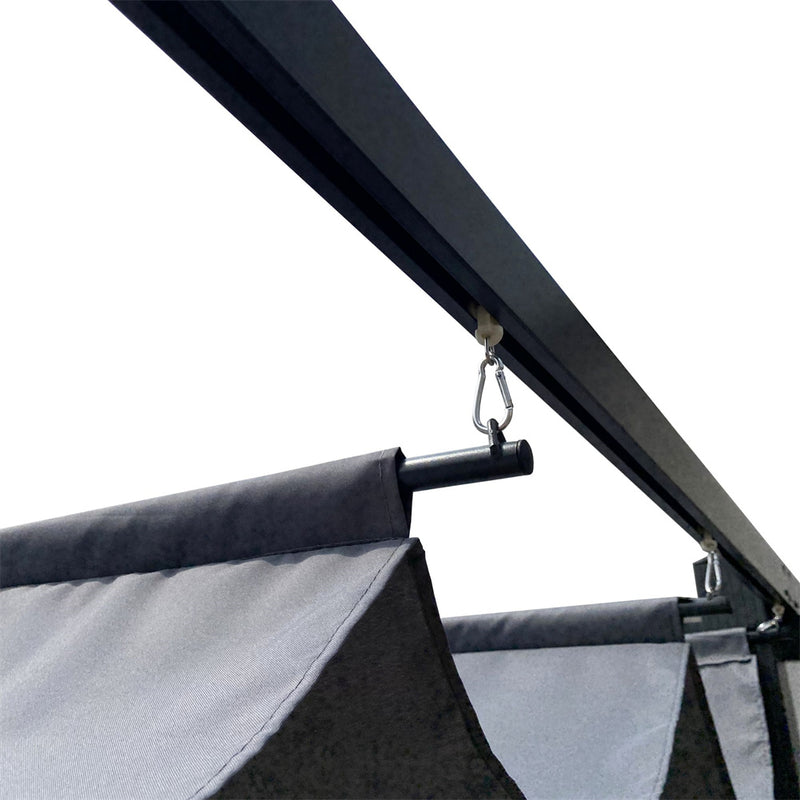 GAOMON Outdoor Patio Retractable Pergola Shady Shelters