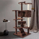 GAOMON Multi-level Cat Tree Condo Furniture Cat Climbing Frame Kittens Cats Pets Brown