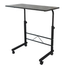 GAOMON Side Table Height Adjustable Coffee Snack Table Black