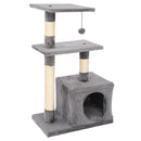 GAOMON 32in Three-layer Cat Climbing Frame Pet Play Condo Grey