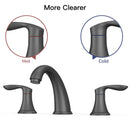 GAOMON Bathroom Sink Faucet Faucet for Bathroom Sink Widespread Matte Black Bathroom Faucet