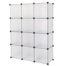 GAOMON Storage Shelf 4 Layers 12-Cube 35x35x35 Cube Storage Cabinet with Door