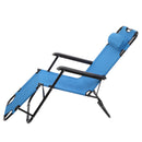 GAOMON Portable Camping Outdoor Seat Lounge Travel Folding Dual-use Extended Recliner Blue