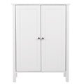 GAOMON Mdf Bathroom Cabinet Waterproof Double Doors 3 Ties Cabinet