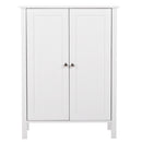 GAOMON Mdf Bathroom Cabinet Waterproof Double Doors 3 Ties Cabinet