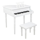 GAOMON Children 30-key Wooden Piano with Music Stand 49*50.5*48.5cm White