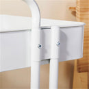 GAOMON 3-tier Widened Cart Multi-function Layer Cart Movable Storage Rack Ivory