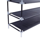 GAOMON Shoe Rack Organizer Storage Shoe Shelves 10-tier Stand Black