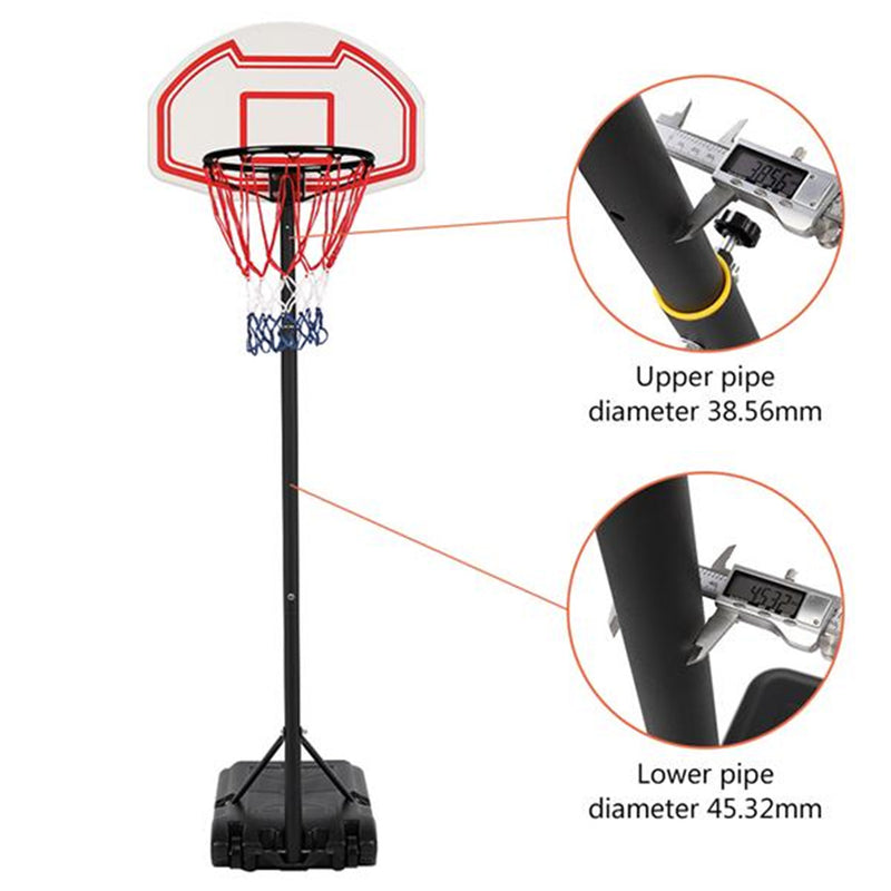 YIWA Basketball Stand Portable Removable Basketball Hoop for 7