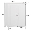 GAOMON Mdf Bathroom Cabinet Waterproof Double Doors 3 Ties Cabinet
