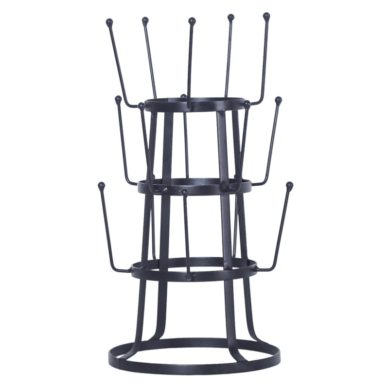 GAOMON Stylish Storage Rack Stand Kitchen Steel Holder Organizer Black