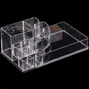 GAOMON 2pcs/set Plastic Cosmetic Box Makeup Case 6-drawer Transparent