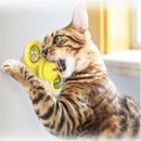 GAOMON Spinning Windmill Cat Toy Interactive Balls Turntable Massage Toy Green