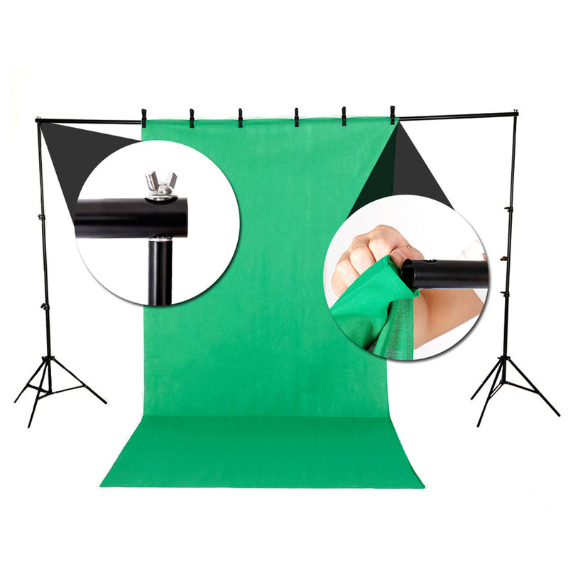 GAOMON Backdrop Stand Set Background Cloth Frame Support System Kit with Suitcase