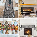 GAOMON 11pcs Halloween Fireplace Mantel Scarf Tablecloth