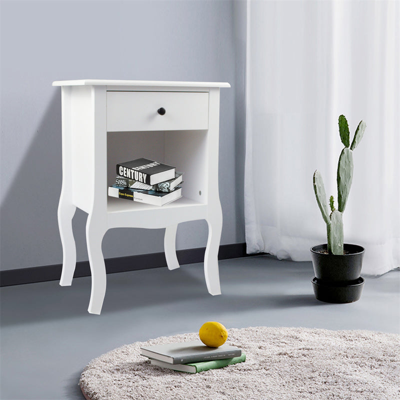 GAOMON Premium Night Stands with Storage Drawer Shelf Bedside Table End Table