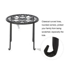 GAOMON 4pcs Round Ironwork Plant Stand Corner Plant Shelf Racks