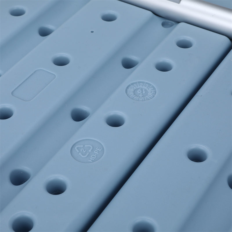 GAOMON Bathroom Safety Shower Chair 10-level Height Adjustable Blue