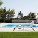 GAOMON Outdoor Foldable Triple Folding Bed with Head Canopy Grey