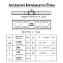 GAOMON 32-70" TV Stand Lightweight Wall Mounted Maximum 50kg Black