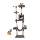 GAOMON Cat Tree Toy Plush Indoor Multistory Cat Tree Toys Cat Climbing Frame Toy Grey