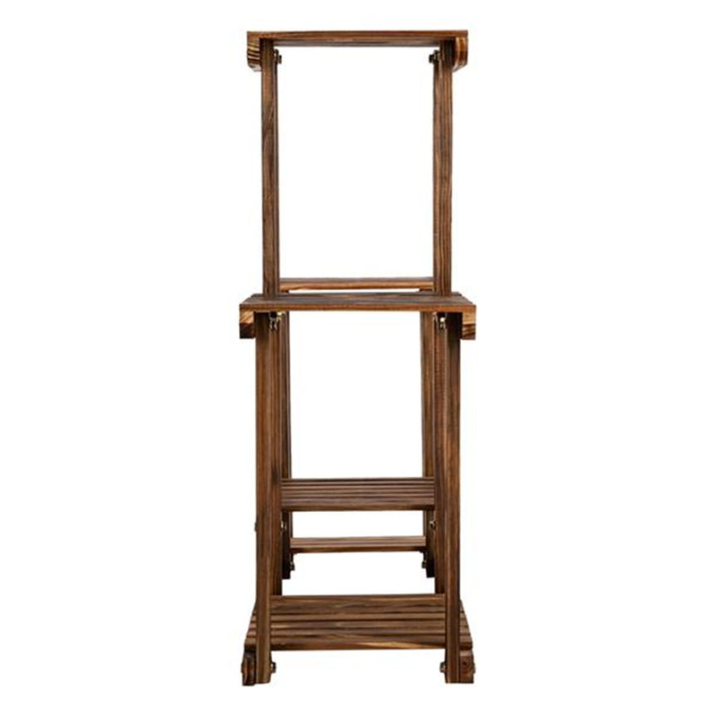 GAOMON 4 Tier 7 Potted Pine Plant Stand Flower Rack Garden Shelves