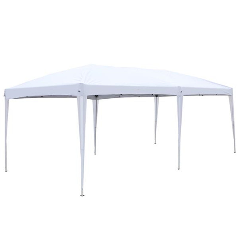 GAOMON Portable Instant Open Canopy Shade Shelter 2 Door Gazebo Tent White