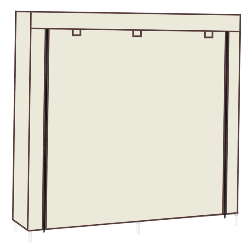 GAOMON 7 Layers 14 Grids Shoe Rack Portable Shoe Cabinet Beige