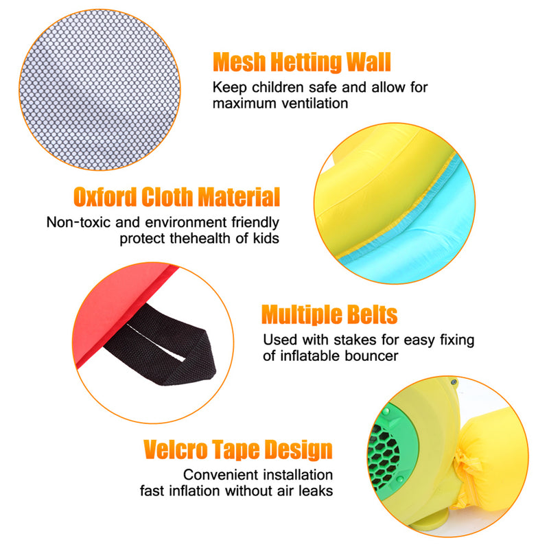 GAOMON Inflatable Bouncer with Air Blower Colorful