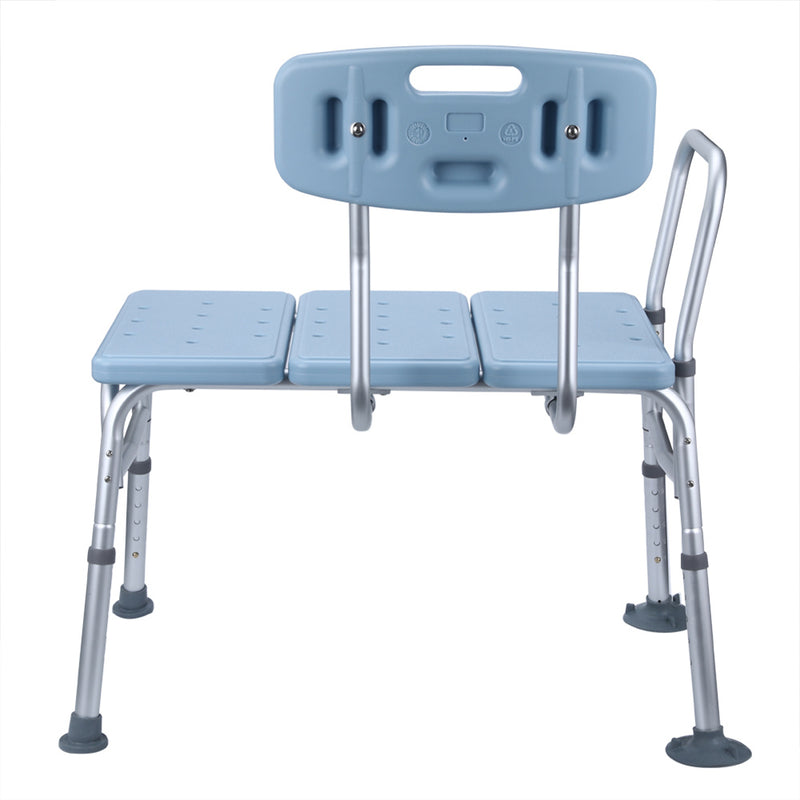 GAOMON Bathroom Safety Shower Chair 10-level Height Adjustable Blue