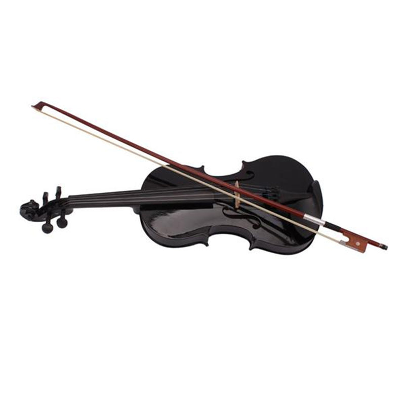 GAOMON 1 Set Pine 4/4 Solid Wood Acoustic Violin Case Bow Rosin Black