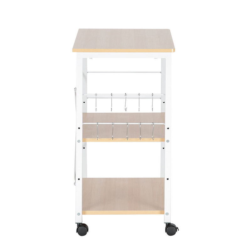 GAOMON 3 Layer Movable Microwave Oven Rack 60*40*73cm White