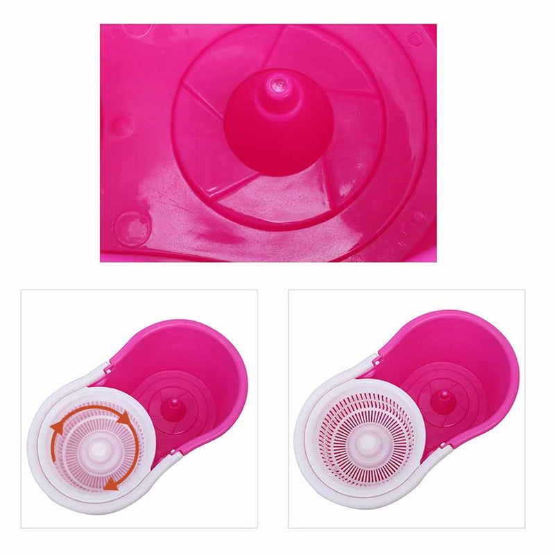GAOMON 360 Degree Spin Mop Bucket with Wringer System Extended Mop Handle